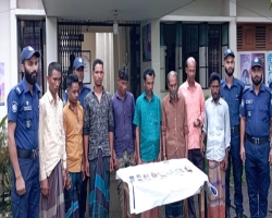 সুনামগঞ্জে ৮ জুয়াড়ি কারাগারে